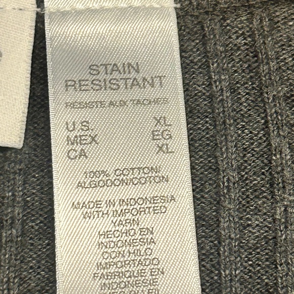 NWOT XL Liz Claiborne Stain Resistant browning sleeve ribbed lightweight sweater - Picture 8 of 12